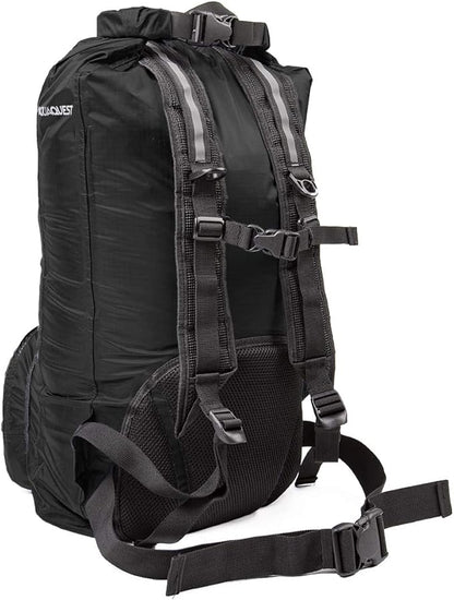 AquaQuest Himal Backpack - 100% Waterproof 30L Dry Bag - Lightweight - Blue, Black