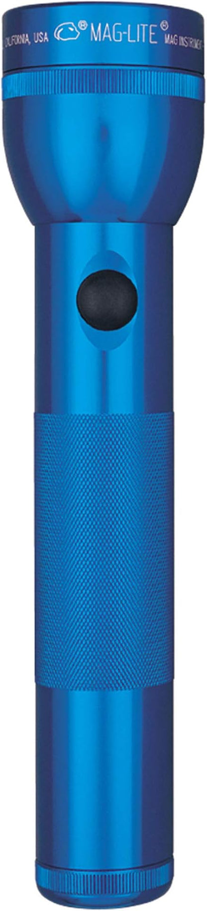 Maglite Heavy-Duty Incandescent 2-Cell D Flashlight in Display Box, Blue