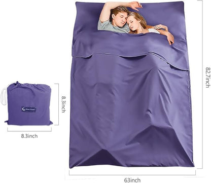 Sleeping Bag Liner Camping Travel Sheet Lightweight Hotel Sheet Compact Sleep Bag Camping Youth Hostels