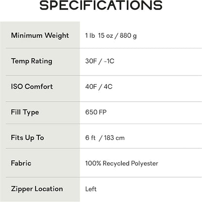NEMO Equipment Disco Men's & Women's Endless Promise Down Sleeping Bag