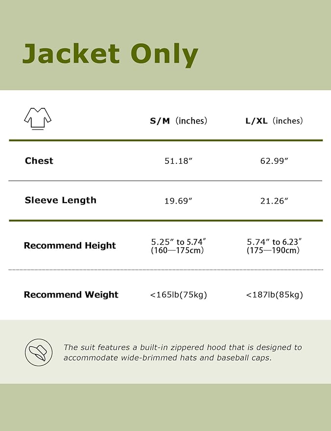HENNCHEE Mosquito Suits for Adults, Mesh Net Bug Jacket Pant Suit, Outdoor Full Body Protection Mosquito Proof Clothing