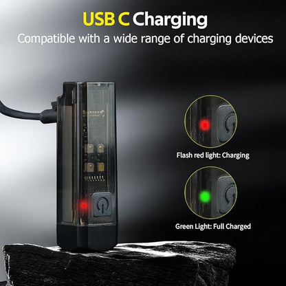 S03 Keychain Flashlight USB C Rechargeable, Mini Flashlight with Side Light, Small Pocket Keychain Light Magnetic Tail, Waterproof EDC Flashlight for Camping Dog Walking Emergency