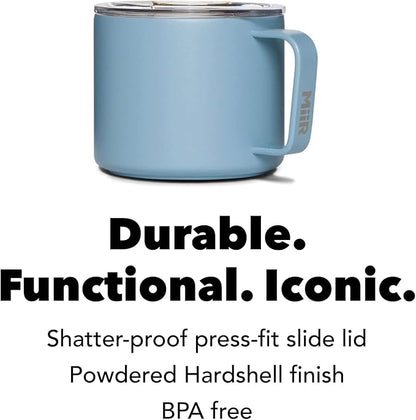 MiiR, Camp Cup, Vacuum Insulated, Stainless Steel with Slide Lid, BPA Free, Home, 8 Fluid Ounces
