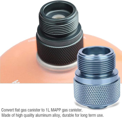 Gas Stove Adapter, Outdoor Equipment Camping Cooking Picnic Barbecue Gas Canister Adapter Convertor Valve