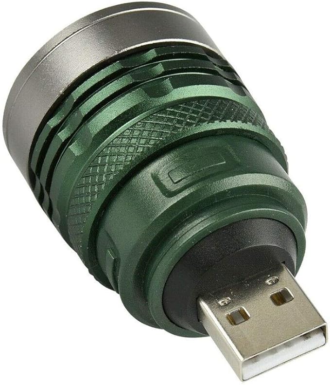 1Pcs USB Powerful LED Flashlight Portable Camping Light Mini Torch Zoomable 3 Modes