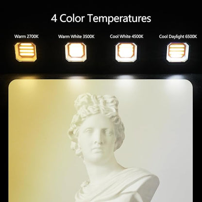 Camping Light Work Light 10000mAh 1500LM Rechargeable Magnetic 5 Modes Flood Light IPX5 Waterproof Portable Clamp Light for Outdoor, Emergency, Repairing, Fishing, Power Outages (Orange)