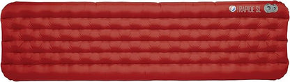 Big Agnes Rapide SL - Insulated Sleeping Pad, Ultralight, All Season Compact Backpacking and Hiking, Pumphouse Sack Included, Orange, 25x78 Wide Long