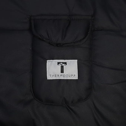 Thermotuff Wearable Sleeping Bag with Dual Hoodie, Zippered Arm Holes, Pockets & Adjustable Drawstring - Ideal for Camping, Cold Weather Hiking, and Stadium Sak Blanket