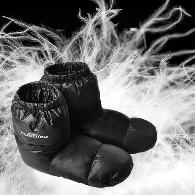 Lixada Outdoors Camping Slippers Warm Socks for Sleeping Bag Indoors Warm Boots Men Women Winter Duck Down Booties Slipper Boots