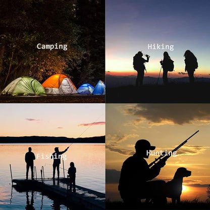 Military Grade High Lumen Flashlight Tactical LED Torch Flash Light Zoomable with 5 Light Modes，2-Pack