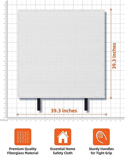 Emergency Fire Blanket for Home and Kitchen Fire Extinguishers for the House (2 Pack), Deluxe Fire Blankets Emergency for Home Fireproof Blanket Fire Retardant Blankets Fire Spray Emergency Blankets
