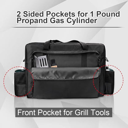 Premium Camp Stove Carry Case with 0.4 inch Thicken Pearl Foam, Excellent Protection for Coleman 2-Burner Gas Stove