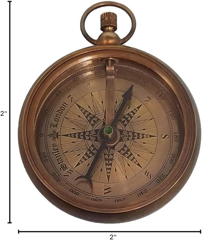 Engraved Compass for Son, Grandson | Personalized Baptism Gifts for Boys | Graduation Gift for Him