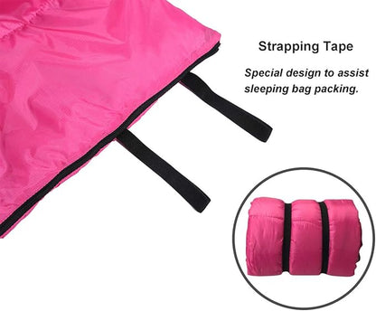 Desert & Fox Cotton Flannel Sleeping Bags with Pillow, 4 Season Warm & Cold Weather Envelope Compression Sack, Lightweight & Portable Backpacking Sleeping Bag for Outdoor Camping, Hiking, Traveling