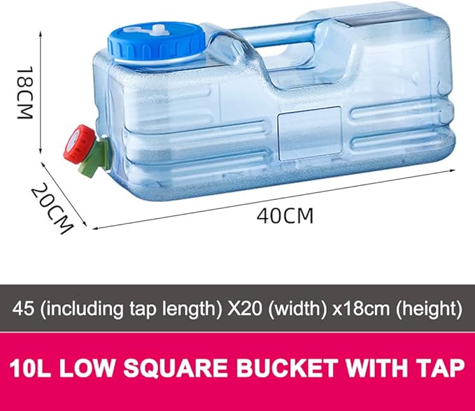 Water Storage Containers, Camping Water Container, Portable Water Tank with Faucet Camping Bucket with Tap Water Jug with Spigot BPA Free Emergency Water Storage for Outdoor Camping Hiking