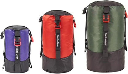 Ultra-Light Compression Stuff Sack, 70D Nylon Sleeping Bag Stuff Sack 1L/5L/7L/17L/25L Compression Bag Space Saving Gear for Camping Hiking Backpacking