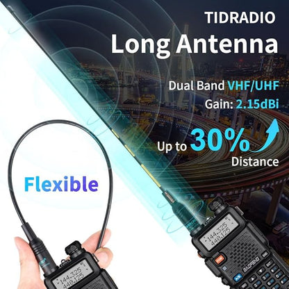 BaoFeng UV-5R 8W High Power Ham Radio with Wireless Programmer,USB Charging Dual Band Long Range Two Way Radio Walkie Talkie Ham Radio Handheld