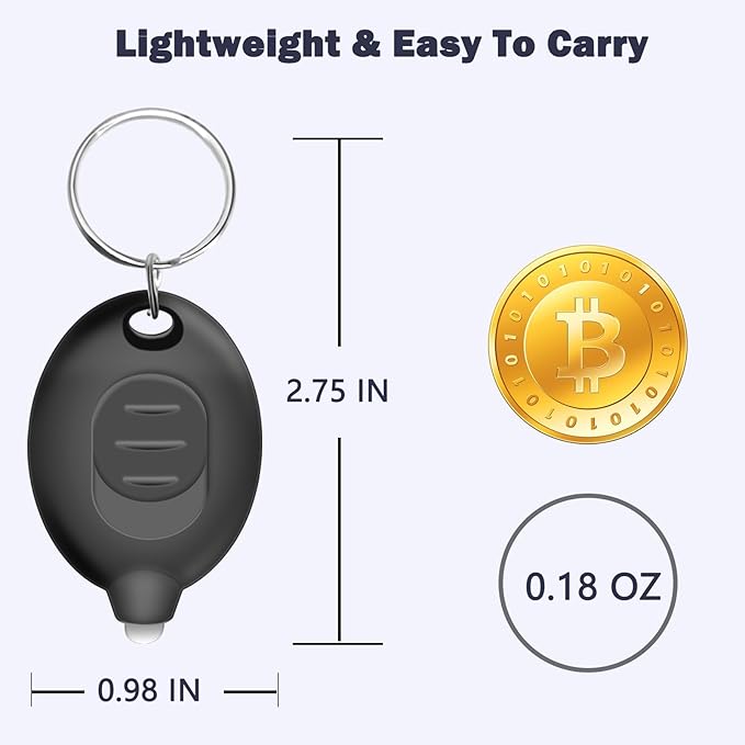 Mini LED Keychain Flashlight, Ultra Bright Micro Pocket Light, Small White Light Keychain Flashlight, Emergency LED Key Ring Flashlight, Batteries Included (12PCS)