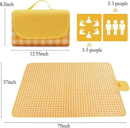 K Y KANGYUN Picnic Blanket | Beach Mat|Picnic Blanket for Indoor and Outdoor, 80" x 57" Sandproof Waterproof Larger Mat for Beach, Travel, Camping, Hiking, Park Grass,Handy Mat Tote, Foldable. …