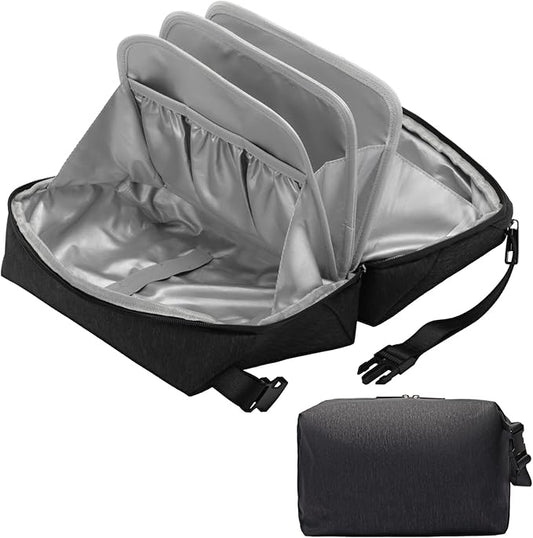 Toiletry Bag for Men,Travel Mens Toiletry Bag Large Toiletry Organizer Bag Fits Bottles Vertically Shaving Bag Waterproof Dopp kit for Toiletries Accessories