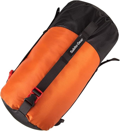 Ultra-Light Compression Stuff Sack, 70D Nylon Sleeping Bag Stuff Sack 1L/5L/7L/17L/25L Compression Bag Space Saving Gear for Camping Hiking Backpacking