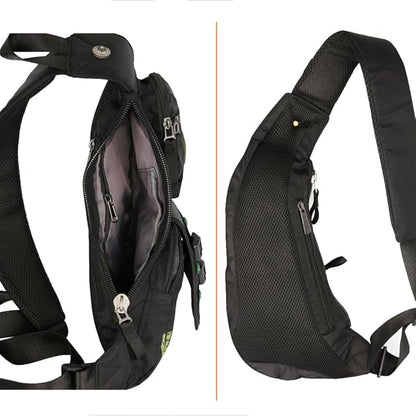 Nylon Sling Chest Bag Daypack Bicycle Travel Gym Backpack