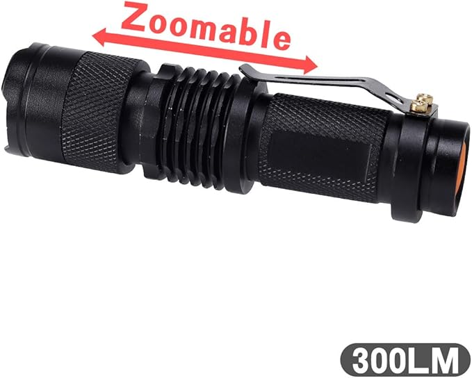 KunHe 6 Pack Small Mini Single Mode Led Handheld Flashlights Aa Battery 1 Mode Flashlight Powerful