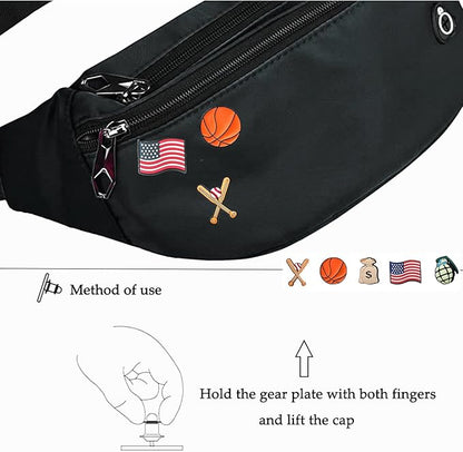 Fanny Pack for Men Women, Waterproof Sports Waist Bag Pack, Belt Bag for Travel Hiking Running