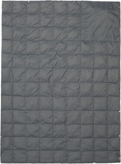 ROCK CLOUD Packable Camping Blanket Ultralight Outdoor Blankets Stadium for Hiking Camp Travel Outside Sports, Grey