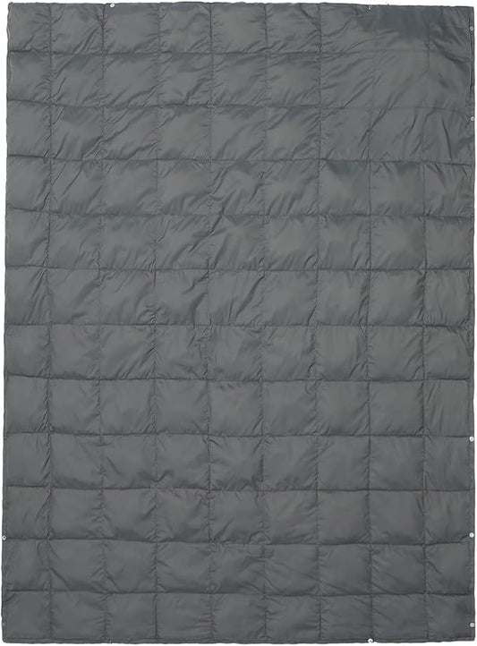 ROCK CLOUD Packable Camping Blanket Ultralight Outdoor Blankets Stadium for Hiking Camp Travel Outside Sports, Grey