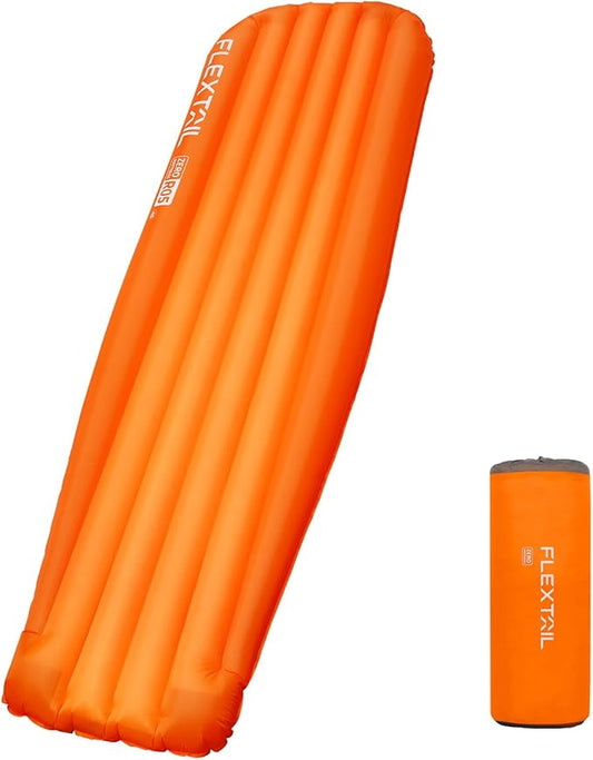 FLEXTAILGEAR Inflatable Sleeping Pad with 6R Value – Ultralight 2.8 Inch Camping Mattress, 4 Seasons Compact Backpacking Gear Essentials for Camping, Traveling, Hiking and Tent