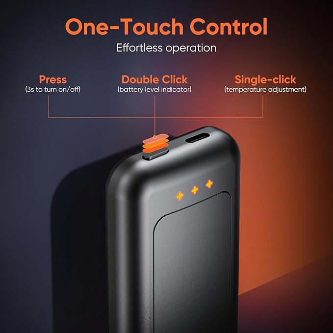 Hand Warmers Rechargeable, 2 Pack 6400mAh Electric Hand Warmer, 16 Hours Lasting, Great for Outdoors, Camping, Gifts for Men Women