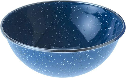 GSI Outdoors Camp Table Set for 4 I Includes Enamel Pioneer Plates, Bowls, & Coffee Mugs for Camping, Outdoors, RV