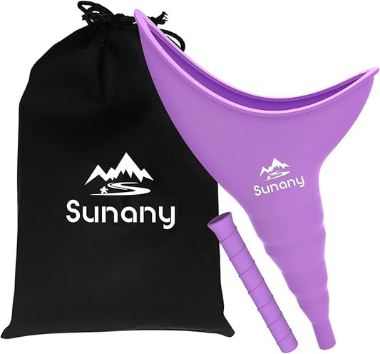 Female Urination Device, Reusable Female Urinal Silicone Women Pee Funnel Allows Women to Pee Standing Up, Portable Womens Urinal is The Perfect Companion for Camping,Outdoor,Travel