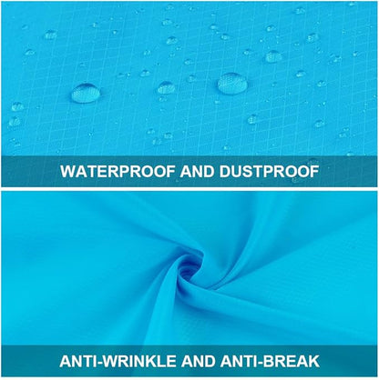 Picnic Blanket, Mini Pocket Beach Mat 78.8 x 82.7IN (5-7 People) Foldable, Lightweight Waterproof Sand Free, Foldable Thin Ground Sheet for Outdoor Camping Hiking Travel - with Hand Strap