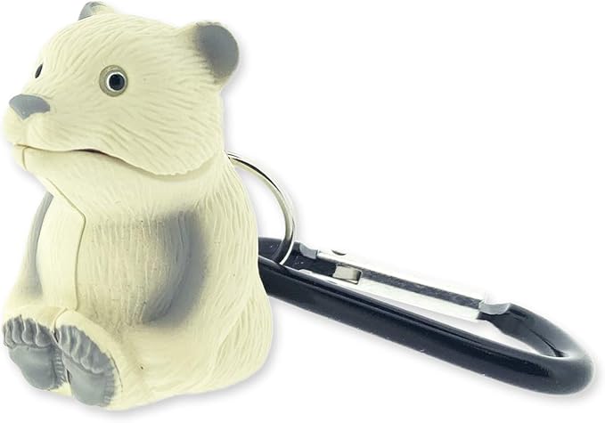 Big Discoveries WildLight Animal Carabiner Flashlight - Fun Mini Keychain Flash Lights for Kids, Nurses, Camping