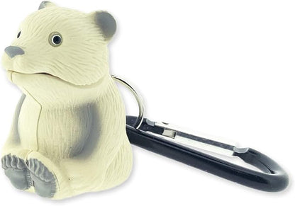 Big Discoveries WildLight Animal Carabiner Flashlight - Fun Mini Keychain Flash Lights for Kids, Nurses, Camping
