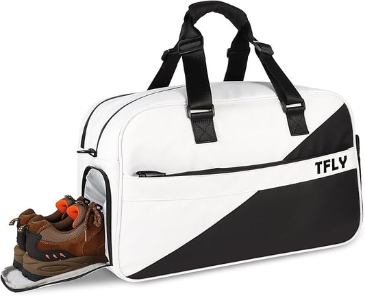 Gym Bag for Men and Women | Water-Resistant Duffel with Dry-Wet Separation & Shoe Compartment, 32L All-in-One Sports Bag for Travel | Swimming | Pickleball | Tennis