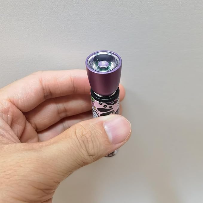 Portable LED Flashlight Battery,Rechargeable Flash Light, for Emergency, Outdoor, Camping, Hiking (Purple)