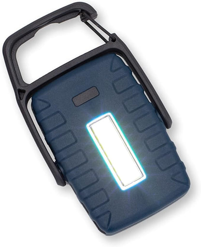 Carson COB White and Red LED Compact and Lightweight Flashlight with Hook and Stand with 4 Lighting Modes - Great Portable Light for Camping, Hiking and Travel (KL-20)