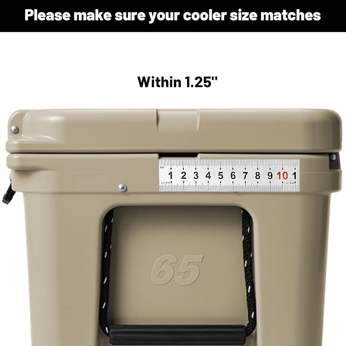 Cooler Lock Bracket, 2 Pack, Compatible with Yeti/RTIC Coolers, Tie Down Kit Made of Premium Stainless Steel
