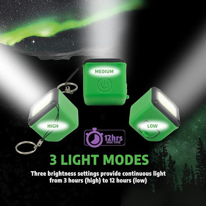 Kodiak Kube 300 Lumen Rechargeable Light and Power Bank | Magnetic LED Cube Light with 3 Brightness Modes | Compact and Waterproof Mini LED Flashlight, Charging Cable Included