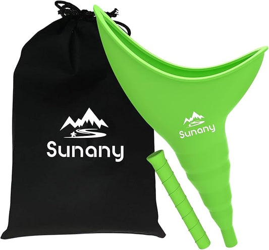 Female Urination Device, Reusable Female Urinal Silicone Women Pee Funnel Allows Women to Pee Standing Up, Portable Womens Urinal is The Perfect Companion for Camping,Outdoor,Travel