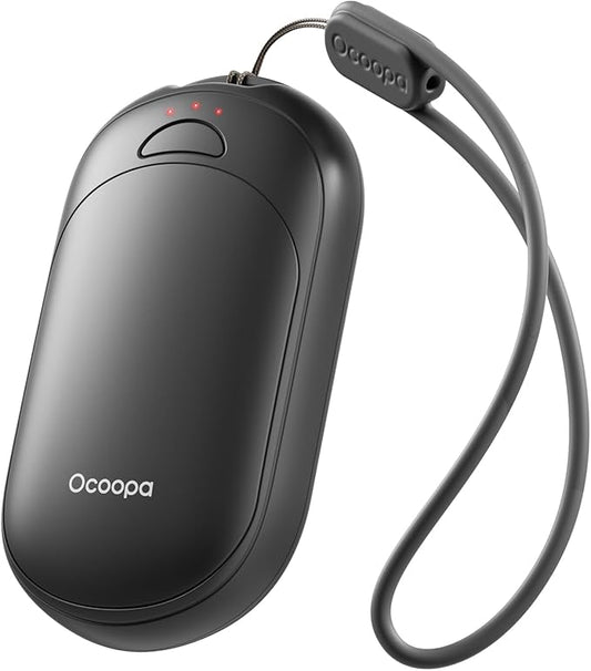 OCOOPA 2in1 Magnetic Rechargeable Hand Warmers, Electric Pocket-Sized Handwarmers, Light Sleek Stylish, UL Certified, 3 Heat Settings, Electronic Gifts for Men, Women Purse Must Haves, UT3 Lite