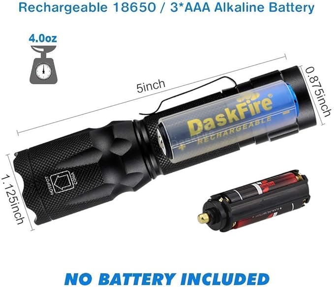 2 in 1 Blacklights Flashlight, UV 395nm Ultraviolet Torch Light High Lumen for Home Security, Outdoor Camping Cycling Hiking, Scorpion Hunting, Pet Urine Stain Detect, Car Fuel Leak