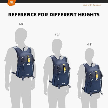 SKYSPER Small Hiking Backpack - 15L Travel Daypack Lightweight Bag Water Resistant Hiking Backpacks for Women Men