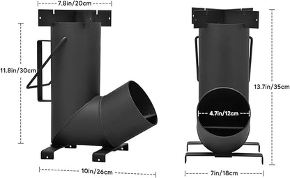 Stanbroil Camping Rocket Stove for Outdoor Cooking, Portable Wood Burning Stove for Backyard, Camp Cooking and Emergency Situations