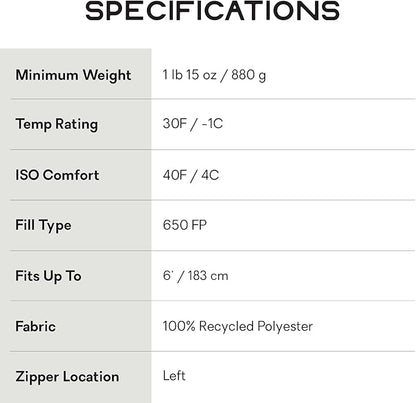 NEMO Equipment Disco Men's & Women's Endless Promise Down Sleeping Bag