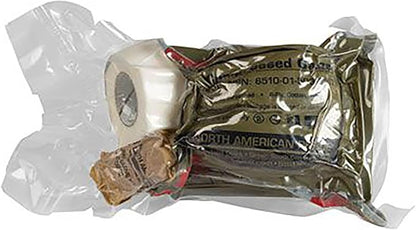 North American Rescue Individual Aid Kit NAR Compact First Aid with Compressed Gauze, Petrolatum Gauze, ETD, Gloves, Surgical Tape (85-0404)