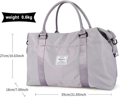 Travel Duffel Bag,Sports Tote Gym Bag,Shoulder Weekender Overnight Bag for Women